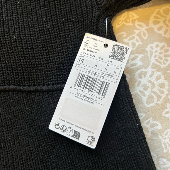 Mango Black Women Sweater Dress - Picture 3 of 5